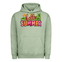 Pigment Oil Green hello summer Urban Hoodie - Zillion Design Studio