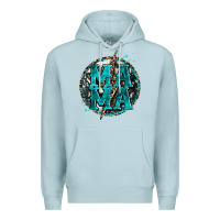 Blue Mist cowhide mama lighting bolt Premium Hoodie - Zillion Design Studio