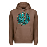 Chestnut cowhide mama lighting bolt Premium Hoodie - Zillion Design Studio