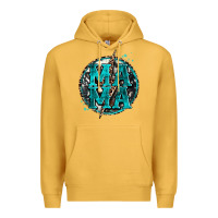 Mustard cowhide mama lighting bolt Premium Hoodie - Zillion Design Studio