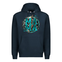 Navy cowhide mama lighting bolt Premium Hoodie - Zillion Design Studio
