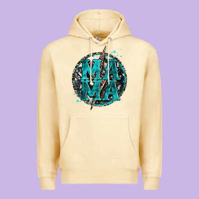 Cowhide Mama Lighting Bolt Premium Hoodie Designed By Zillion Design Studio