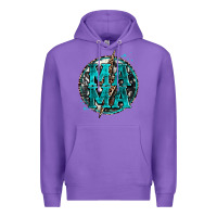 Purple cowhide mama lighting bolt Premium Hoodie - Zillion Design Studio