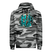 Slate Camo cowhide mama lighting bolt Premium Hoodie - Zillion Design Studio