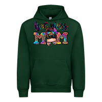 Forest Green hot mess mom messy bun Urban Hoodie - Zillion Design Studio