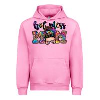 Fuchsia Pink hot mess mom messy bun Urban Hoodie - Zillion Design Studio