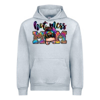 Heather Grey hot mess mom messy bun Urban Hoodie - Zillion Design Studio