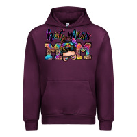 Mauve Wine hot mess mom messy bun Urban Hoodie - Zillion Design Studio