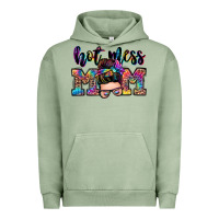 Pigment Oil Green hot mess mom messy bun Urban Hoodie - Zillion Design Studio