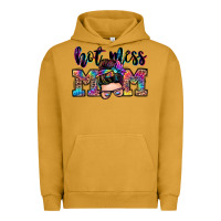 Pigment Peanut Butter hot mess mom messy bun Urban Hoodie - Zillion Design Studio