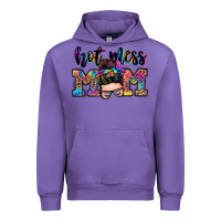 Tulip hot mess mom messy bun Urban Hoodie - Zillion Design Studio