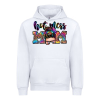 White hot mess mom messy bun Urban Hoodie - Zillion Design Studio