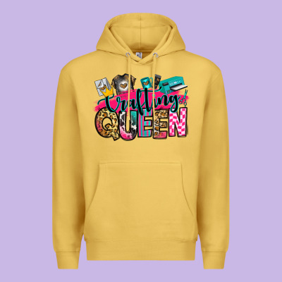 Crafting Queen Premium Hoodie Designed By Zillion Design Studio