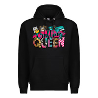 Black crafting queen Premium Hoodie - Zillion Design Studio