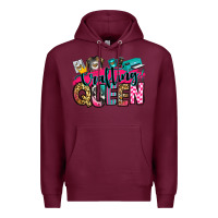 Burgundy crafting queen Premium Hoodie - Zillion Design Studio