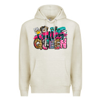 Oatmeal Heather crafting queen Premium Hoodie - Zillion Design Studio