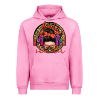Fuchsia Pink hot mom summer messy bun Urban Hoodie - Zillion Design Studio