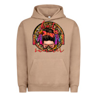 Pigment Burro hot mom summer messy bun Urban Hoodie - Zillion Design Studio