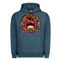 Pigment Midnight Navy hot mom summer messy bun Urban Hoodie - Zillion Design Studio