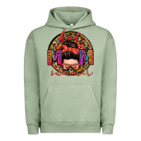 Pigment Oil Green hot mom summer messy bun Urban Hoodie - Zillion Design Studio