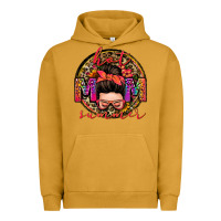 Pigment Peanut Butter hot mom summer messy bun Urban Hoodie - Zillion Design Studio