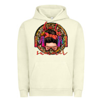 Pigment Pistachio hot mom summer messy bun Urban Hoodie - Zillion Design Studio