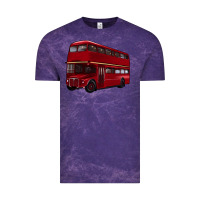 Cloud Purple double decker bus Vintage Tee - Artiststas