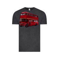 Vintage Black double decker bus Vintage Tee - Artiststas
