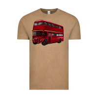 Vintage Coffee double decker bus Vintage Tee - Artiststas