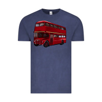 Vintage Denim double decker bus Vintage Tee - Artiststas