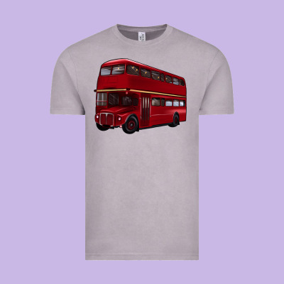 Double Decker Bus Vintage Tee Designed By Artiststas