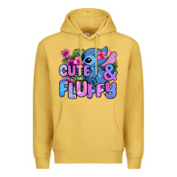 Antique Gold cute and fluffy stitch Premium Hoodie - Zillion Design Studio