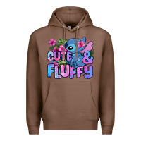 Chestnut cute and fluffy stitch Premium Hoodie - Zillion Design Studio