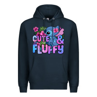Navy cute and fluffy stitch Premium Hoodie - Zillion Design Studio