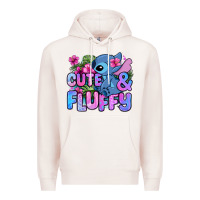 Pale Pink cute and fluffy stitch Premium Hoodie - Zillion Design Studio