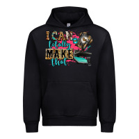 Black i can totally make that Urban Hoodie - Zillion Design Studio
