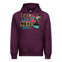 Mauve Wine i can totally make that Urban Hoodie - Zillion Design Studio