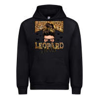 Black leopard junkie messy bun Urban Hoodie - Zillion Design Studio