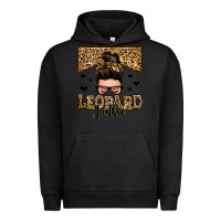 Pigment Black leopard junkie messy bun Urban Hoodie - Zillion Design Studio