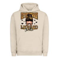 Leopard Junkie Messy Bun Urban Hoodie | Teevron