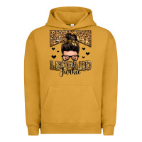 Pigment Peanut Butter leopard junkie messy bun Urban Hoodie - Zillion Design Studio