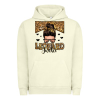 Pigment Pistachio leopard junkie messy bun Urban Hoodie - Zillion Design Studio