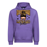 Tulip leopard junkie messy bun Urban Hoodie - Zillion Design Studio