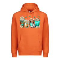Carrot daisy coffee cups Premium Hoodie - Zillion Design Studio