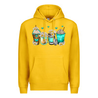 Lemon daisy coffee cups Premium Hoodie - Zillion Design Studio