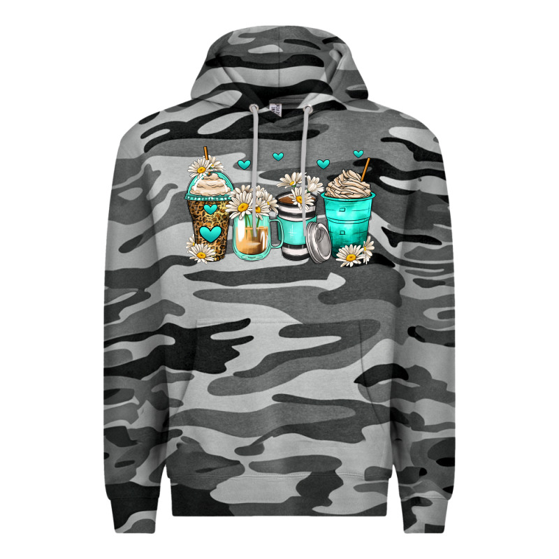 Daisy Coffee Cups Premium Hoodie by Zillion Design Studio | Teevron