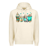 Tofu daisy coffee cups Premium Hoodie - Zillion Design Studio