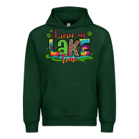 Forest Green living on lake time Urban Hoodie - Zillion Design Studio