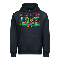Navy living on lake time Urban Hoodie - Zillion Design Studio