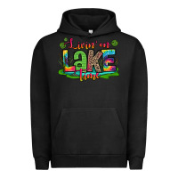 Pigment Black living on lake time Urban Hoodie - Zillion Design Studio